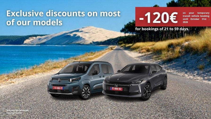 Exclusive discounts for bookings from 21 to 59 days.